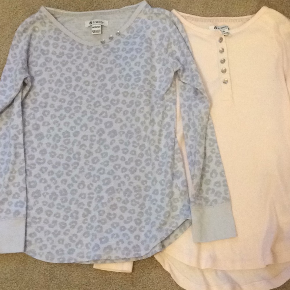 Two long sleeved shirts